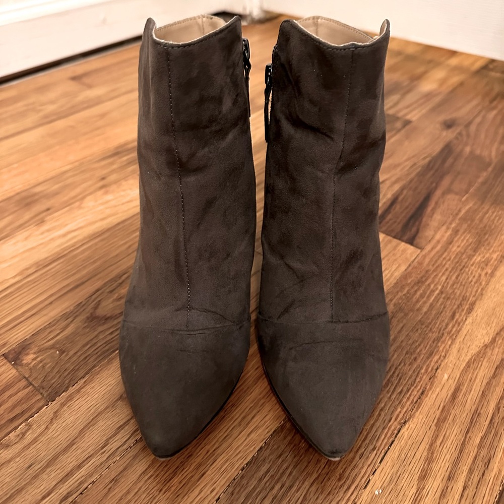 Genuine Suede Booties Zara Size 38